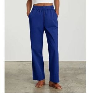NWT Everlane Organic Cotton The Easy Pant in Lapis
Blue Size 2